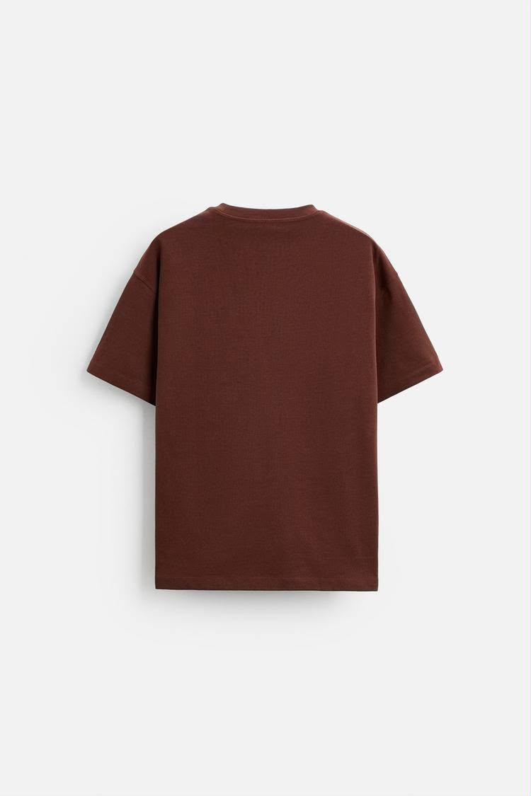 Zara Basic Tee – Brown
