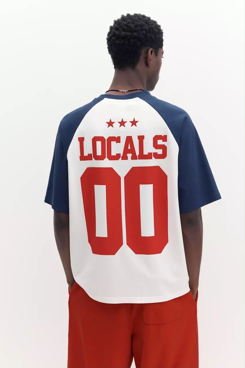Pull & Bear Raglan Baseball Jersey