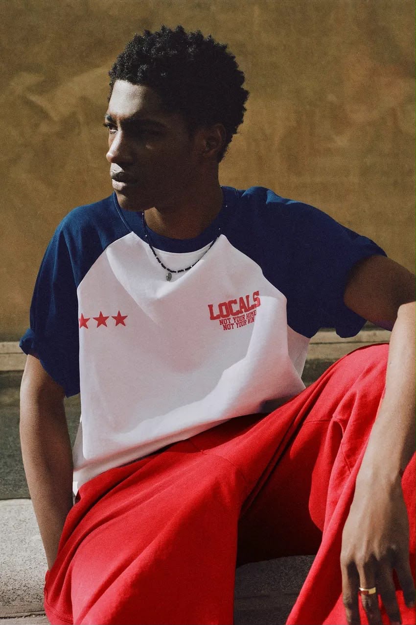Pull & Bear Raglan Baseball Jersey