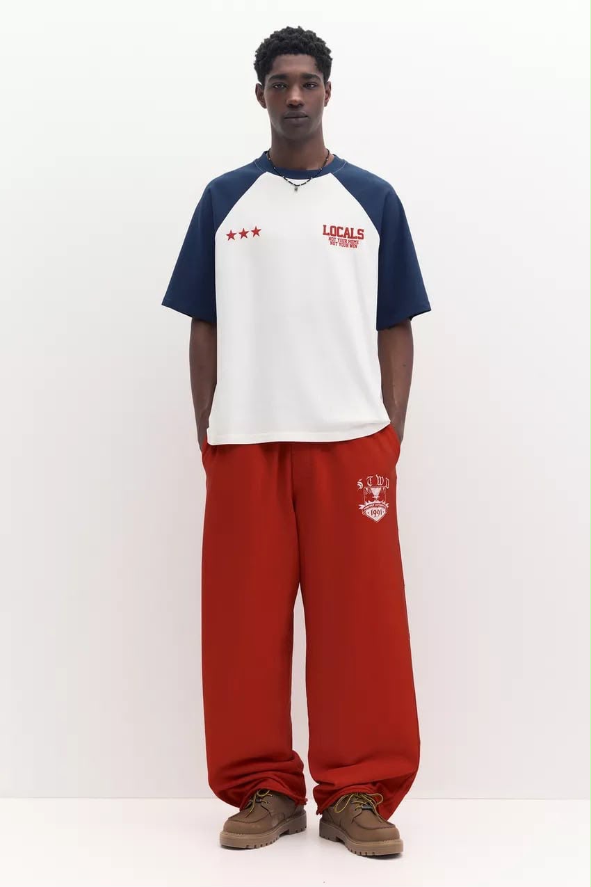 Pull & Bear Raglan Baseball Jersey