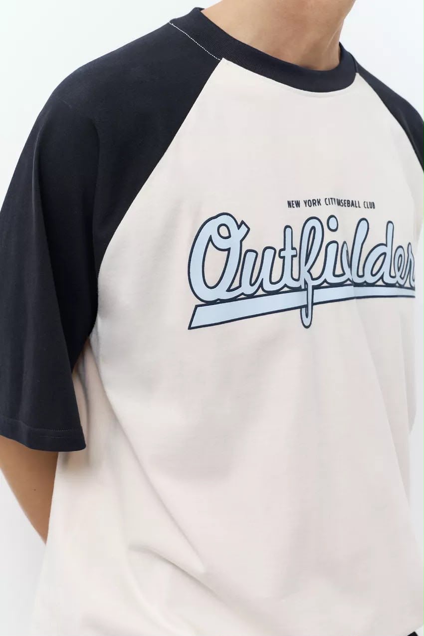Pull & Bear Outfielders Raglan Jersey