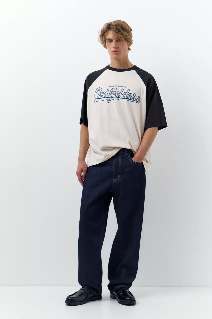 Pull & Bear Outfielders Raglan Jersey