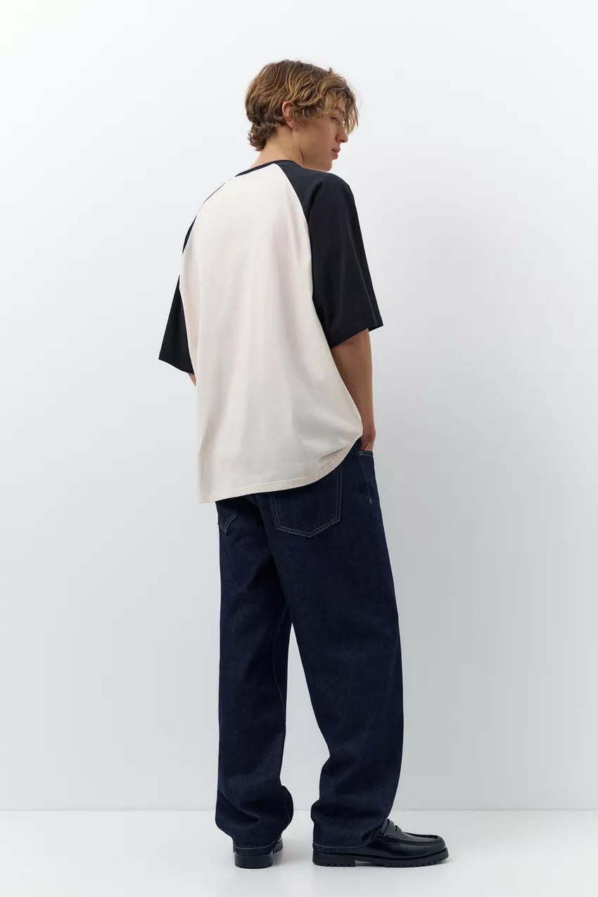 Pull & Bear Outfielders Raglan Jersey