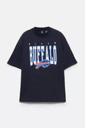 Pull & Bear Buffalo Graphic T-Shirt