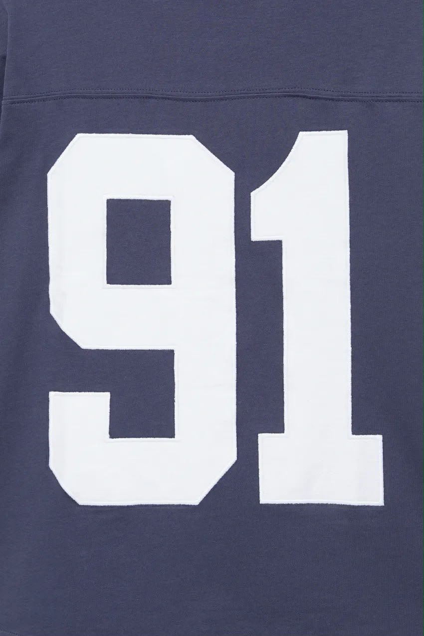 Bull & Bear Jersey – Navy Blue & White