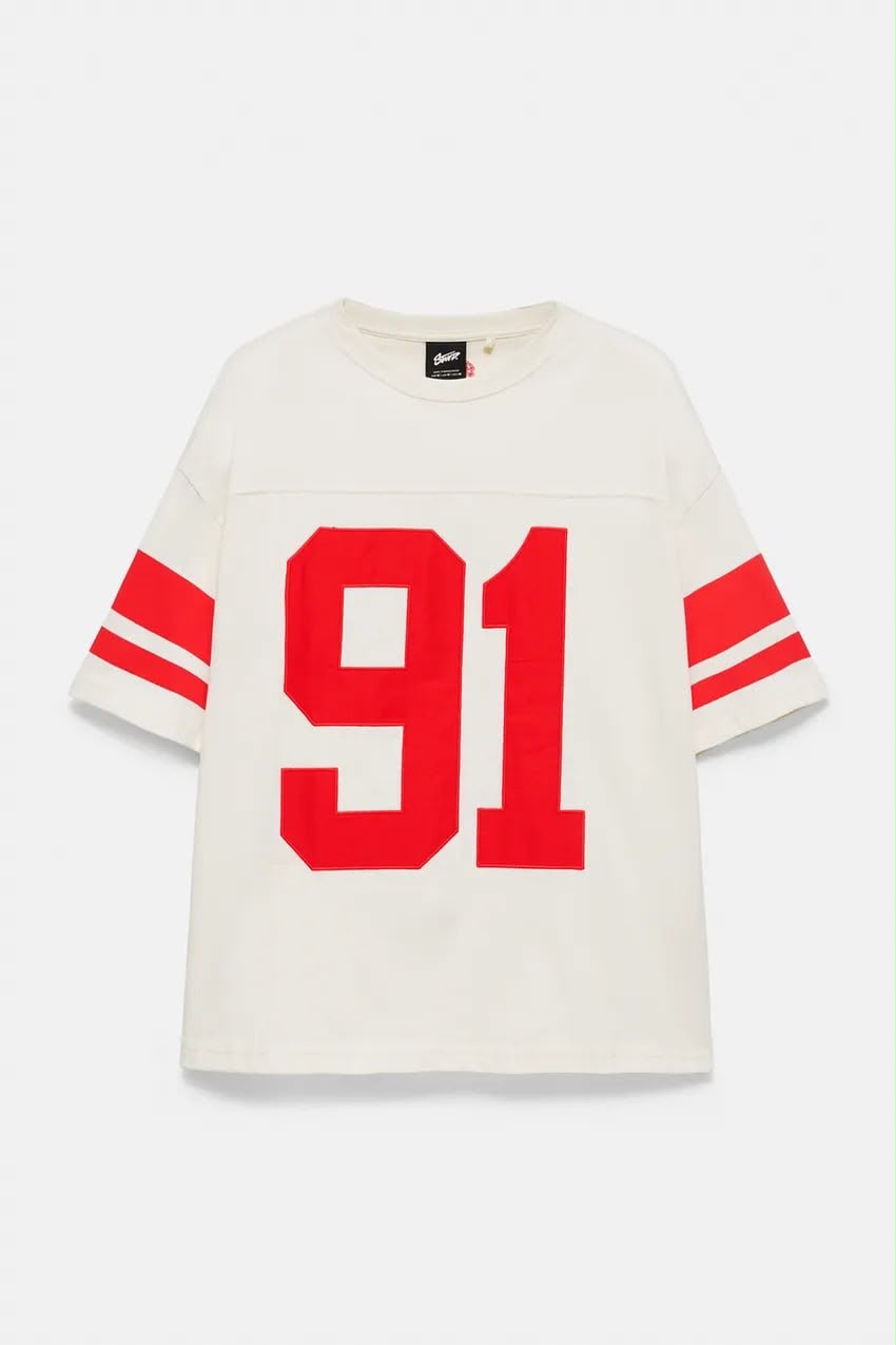 Bull & Bear Jersey – White & Red