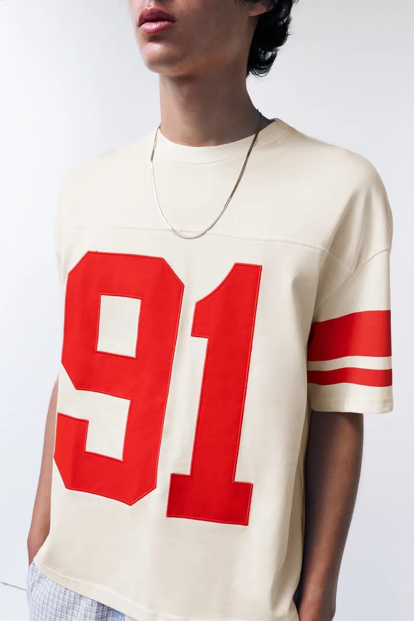 Bull & Bear Jersey – White & Red
