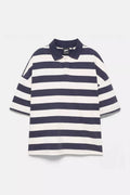 Bull & Bear Short Sleeve T-Shirt – Navy Blue & White